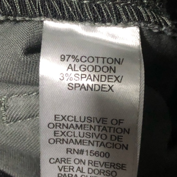 Democracy Ab Solution Utility Pants Women's 10 Gray Stretchy Two Button Casual - Picture 4 of 7